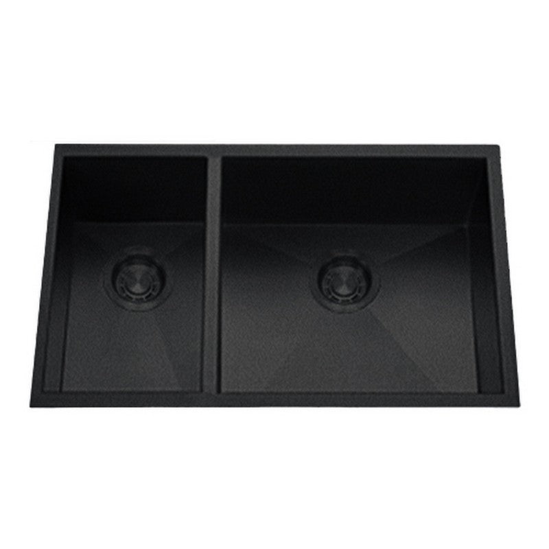 Dakota Sinks DSZ-3070 Signature Z-Series 32 Inch Zero Radius 30/70 Double Bowl Undermount Stainless Steel Kitchen Sink with Bottom Grid