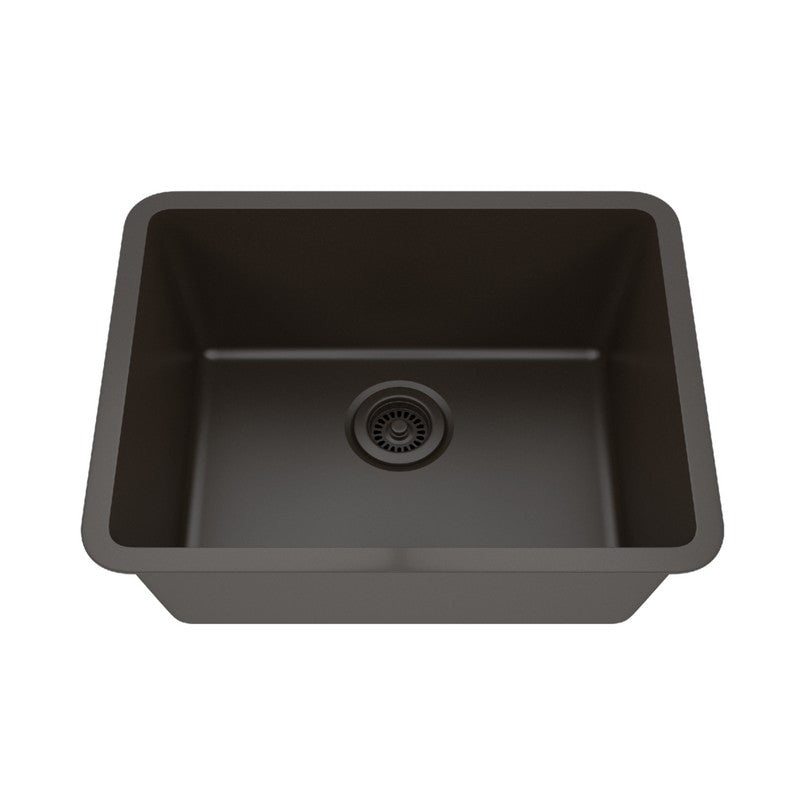 Dakota Sinks GSE-QC2318-BE Builders Elements Series 23 Inch Quartz Composite Single Bowl Undermount Kitchen Sink