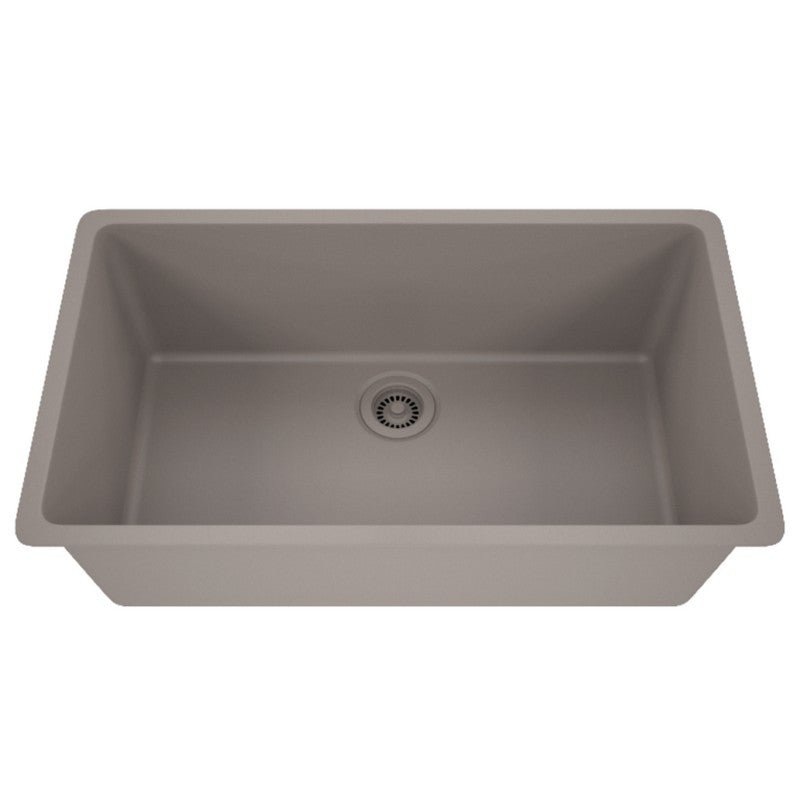 Dakota Sinks GSE-QC3219-BE Builders Elements Series 32 Inch Quartz Composite Single Bowl Undermount Kitchen Sink
