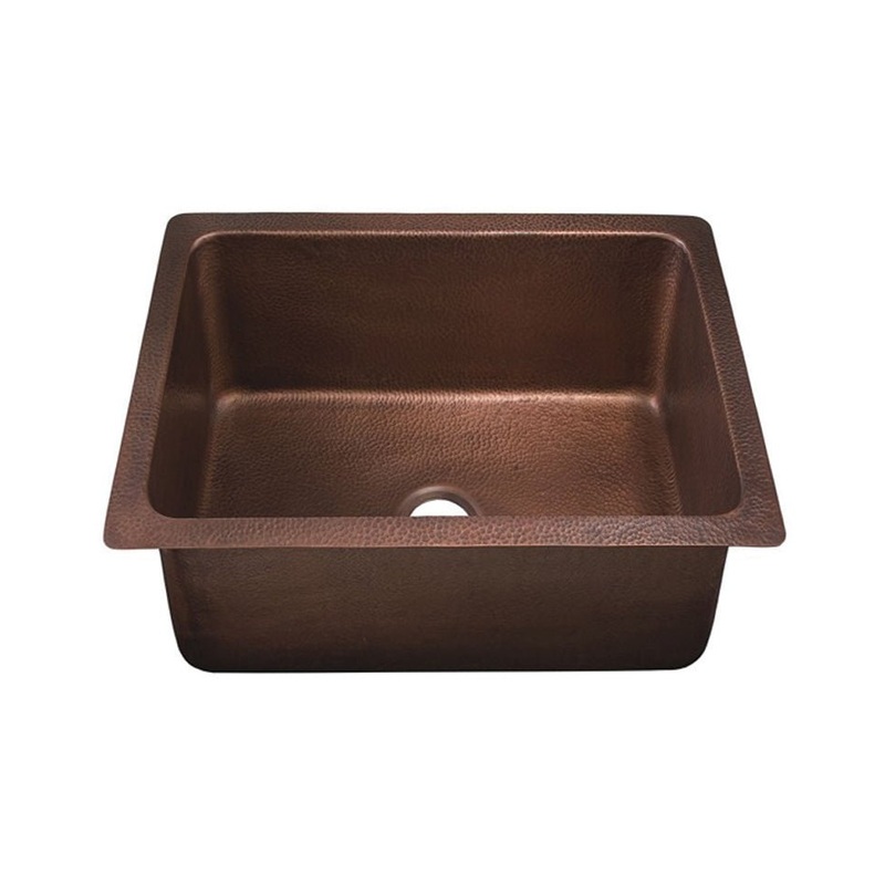 DSE-HC1816 Dakota Signature Handmade Copper Bar Sink Single Bowl 18x16x10
