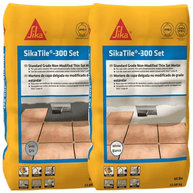 SikaTile 300 Set – 50 Lb. Non Modified Thinset Mortar –  Pallet