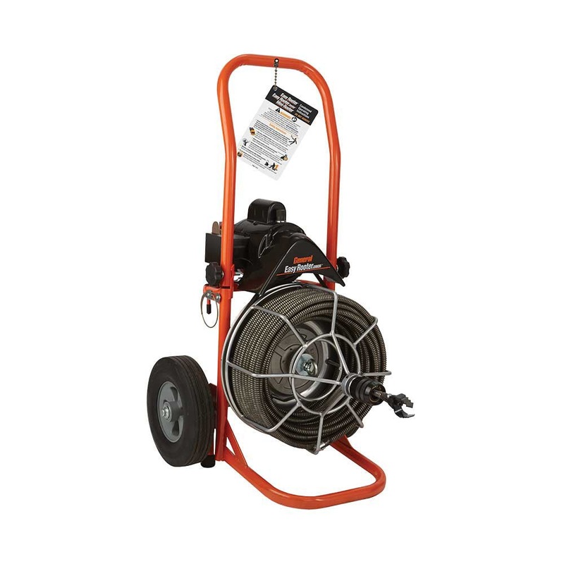 General Pipe Cleaners Easy Rooter | 100-Ft. X 5/8-In. Cable | SRCS-R Cutter Set
