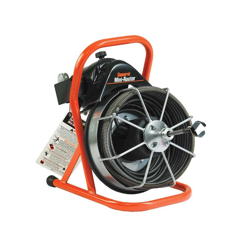 General Pipe Cleaners Mini rooter | 50-Ft. X 1/2-In. Cable | MRCS Cutter Set