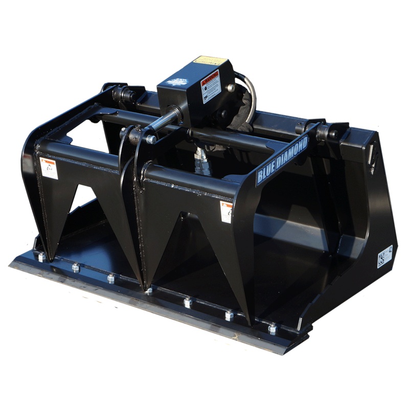 Grapple Bucket  Mini Series|36″|38″|42″|44″|50″|44″ – Dual|50″ – Dual|Mini Universal Mount|Bobcat Mount|No Mount (Blank Back)|Avant Mount|RC30 Mount|Mini Universal Mount and bolts and the side|New Holland Mount