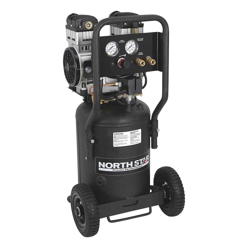 NorthStar Electric Air Compressor | 1.5 HP | 8-Gal. Vert Tank | 4 CFM | 90 PSI