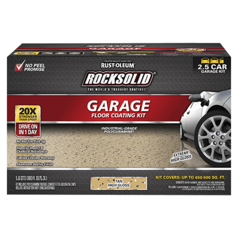 Rust-Oleum Rocksolid Polycuramine Garage Floor Coating Kit