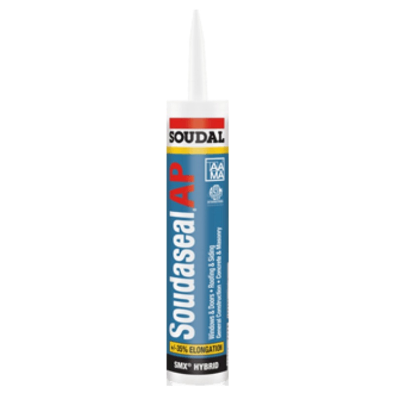 Soudaseal AP|Cartridge (Case of 12)|Sausage (Case of 20)|White|Off White|Gray|Alu Gray|Limestone|Tan|Stone|Redwood|Medium Bronze|Special Bronze|Black|Hunter Green