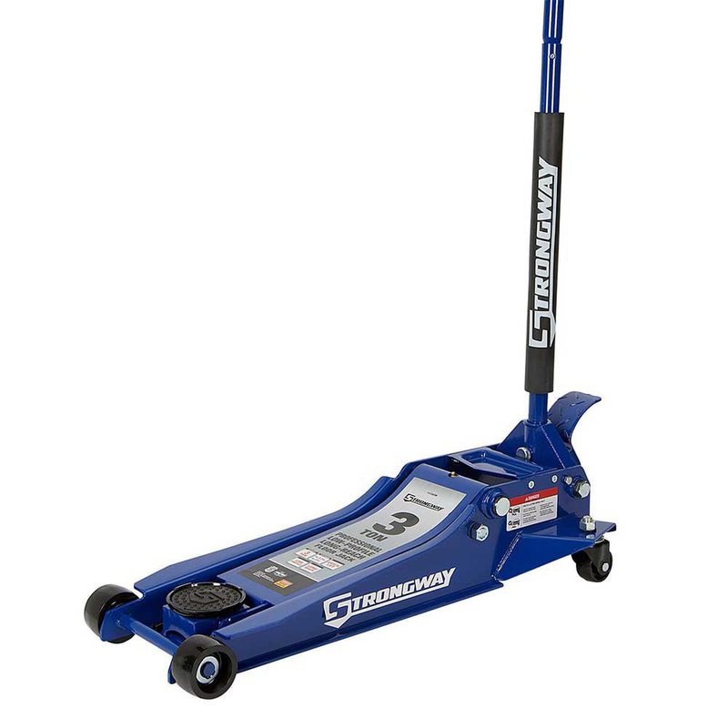 Strongway | Long-Reach Low-Profile Professional Service Floor Jack | 3-Ton Capacity