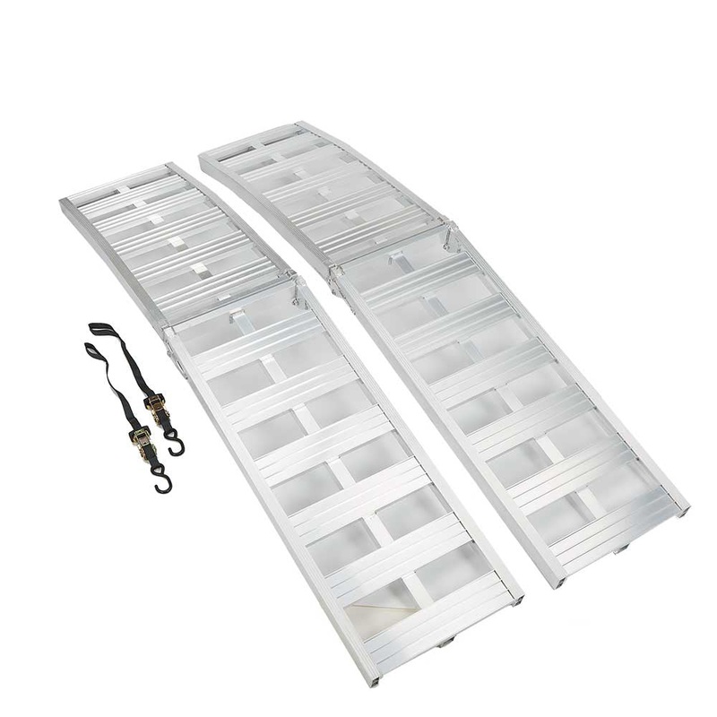 Ultra-Tow Bi-Fold Arched Aluminum Loading Ramp Set | 3000-Lb. Cap |  8ft.L