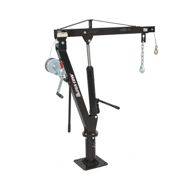 Ultra-Tow Hydraulic Pickup Truck Crane With Hand Winch | 2000-Lb. Cap | 5-In.80-In. Lift