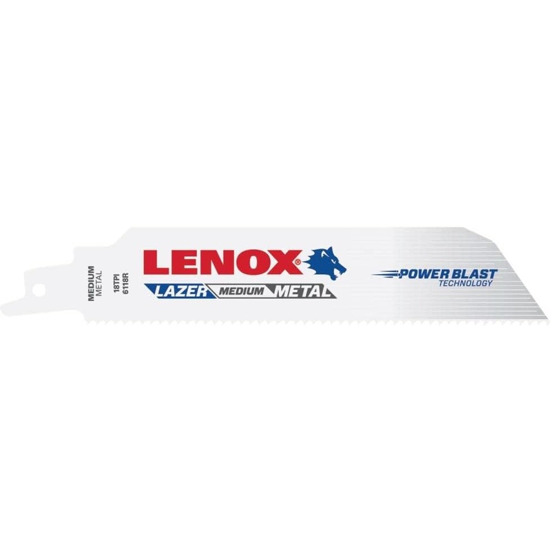 6 Lazer Bi-Metal Reciprocating Saw Blade 6118R – Pack of 5