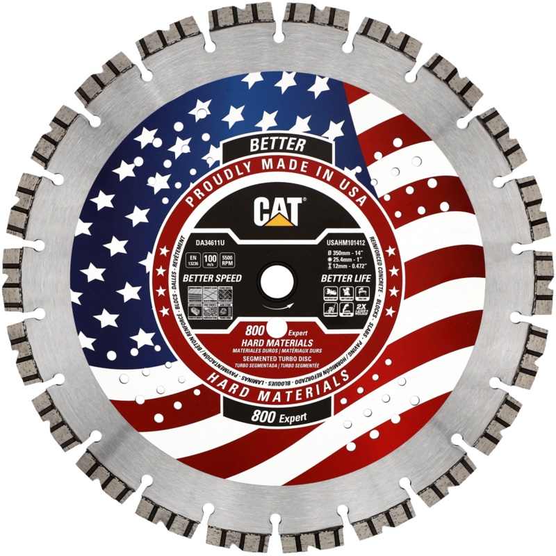 Caterpillar 800 Expert Diamond Blade for Hard Materials – Free Shipping