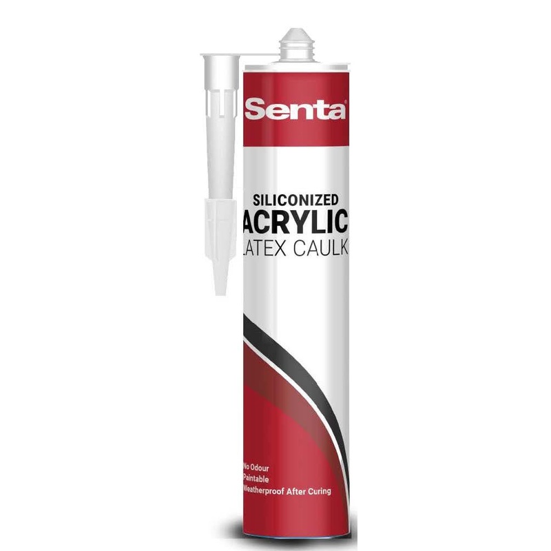 Siliconized Acrylic White Caulk – 24 Count