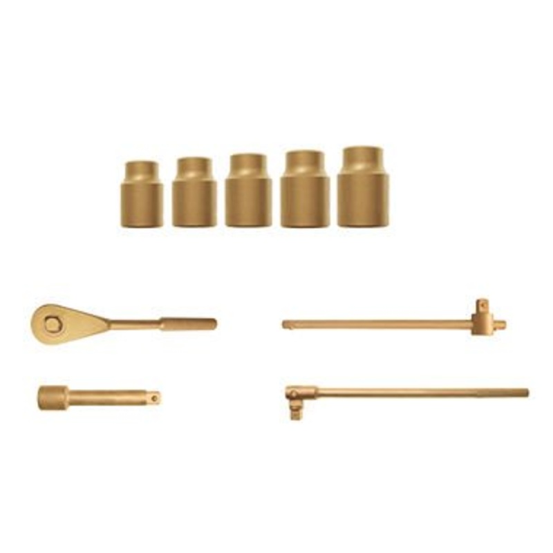 10-Piece Kit – Regular Sockets, 6-Point, 1/2 Drive