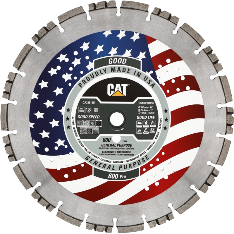 Cat 600 Pro Diamond Blade (Free Shipping) – General Purpose 10mm Segment