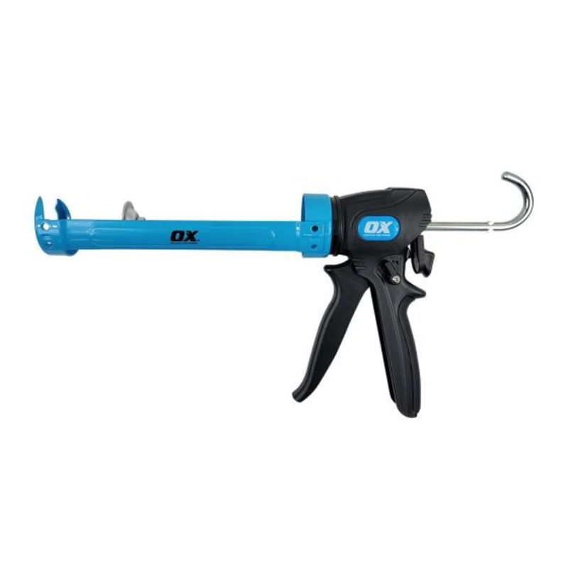 OX Pro 29-Ounce Dual Thrust Caulk Gun | 12:1 & 24:1 Thrust Ratio
