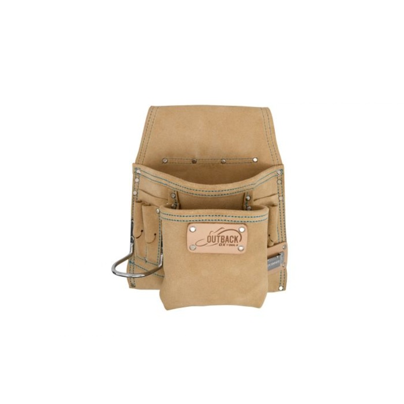 OX Trade Tool/Fastener Pouch – Suede Leather | 10-Pocket