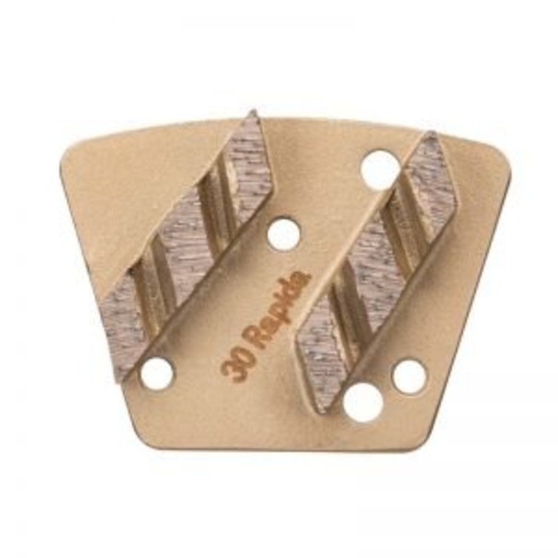 TRAPEZOID BOLT ON  DOUBLE RAPIDA CAP CUTTER SEGMENTS