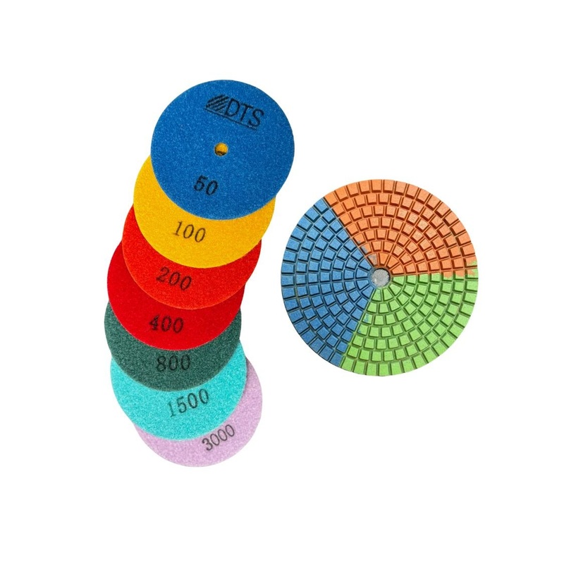 Tri-Color Diamond Polishing Pads