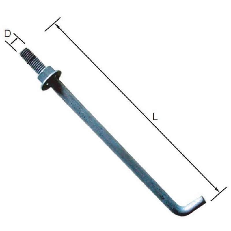 Anchor Bolts|6″|8″|10″|12″|14″|16″|18″|24″|1/2″ (50 Pieces)|5/8″ (25 Pieces)|3/4″ (20 Pieces)