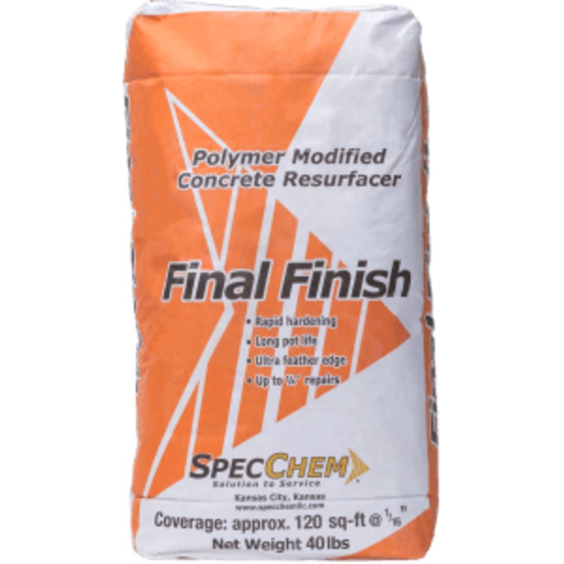 Final Finish Rapid-Hardening, Polymer-Modified Concrete Resurfacer