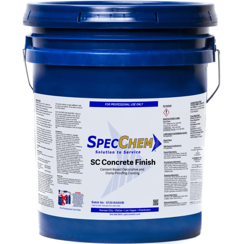 Sc Concrete Finish Cement-Based Decorative And Damp Proofing Coating
