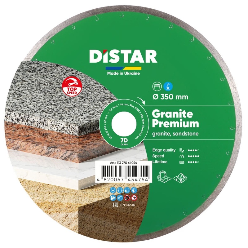 Diamond Cutting Blade 1A1R Granite Premium 14