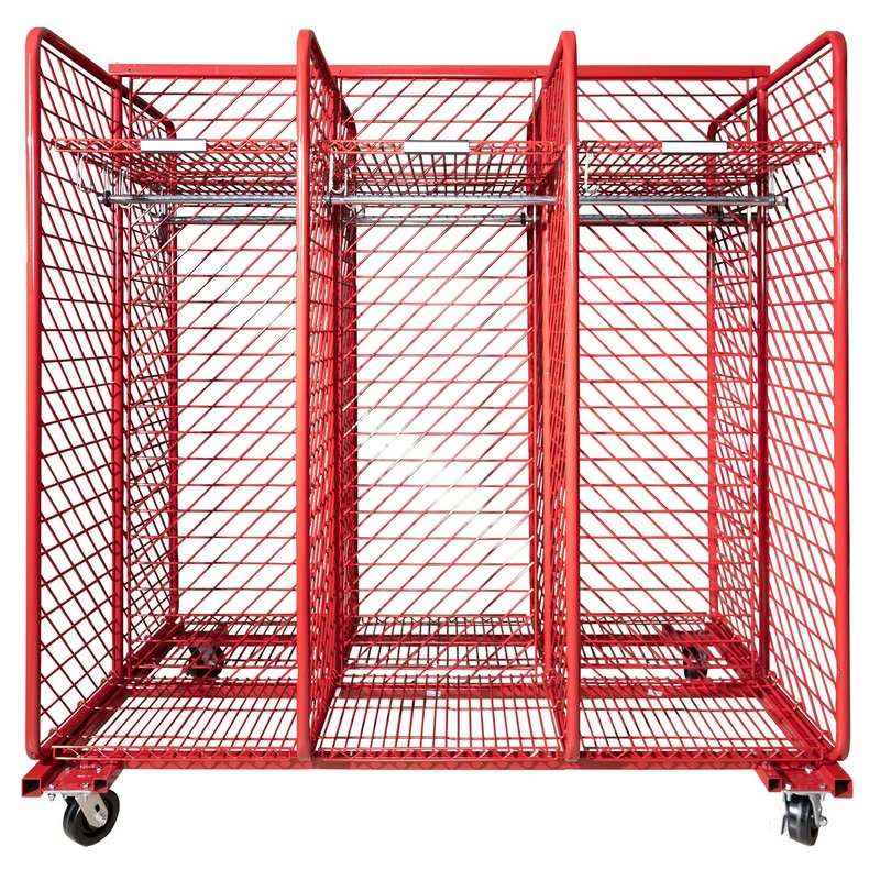 Double Sided Mobile Red Rack 18/20/24