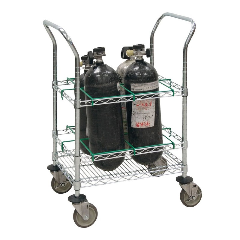 EMS Oxygen Cart  SCBA or M Cylinders