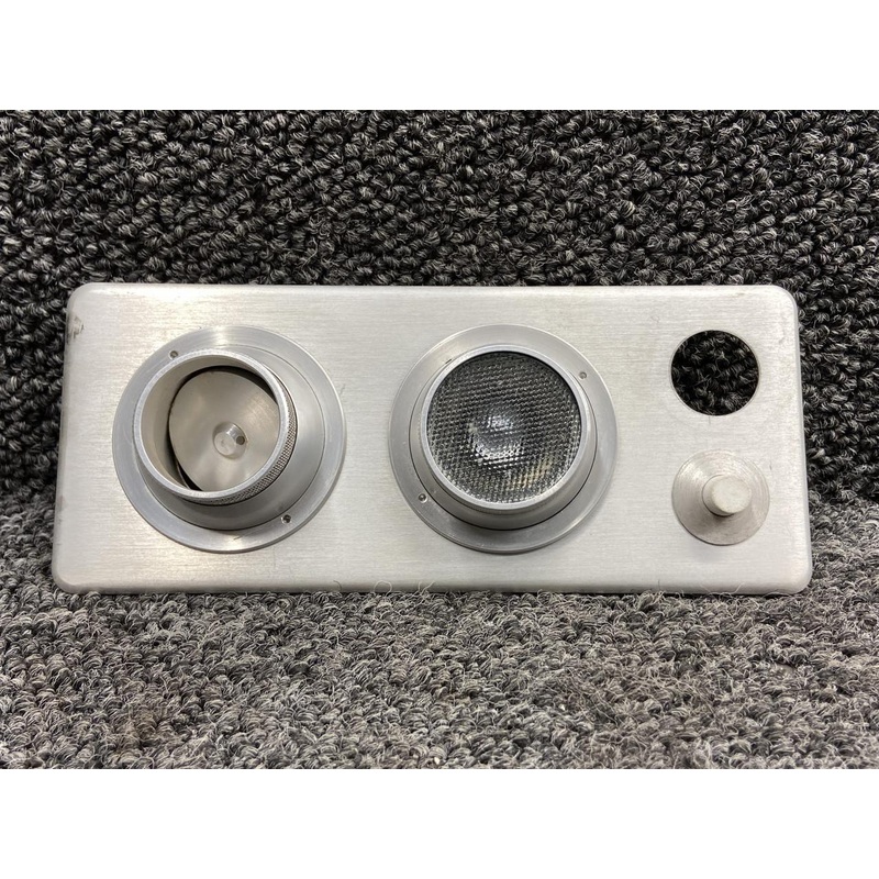 1945-1, 2394-1, 2393 Wemac Overhead Escutcheon Cover RH w Vent, Light & Switch