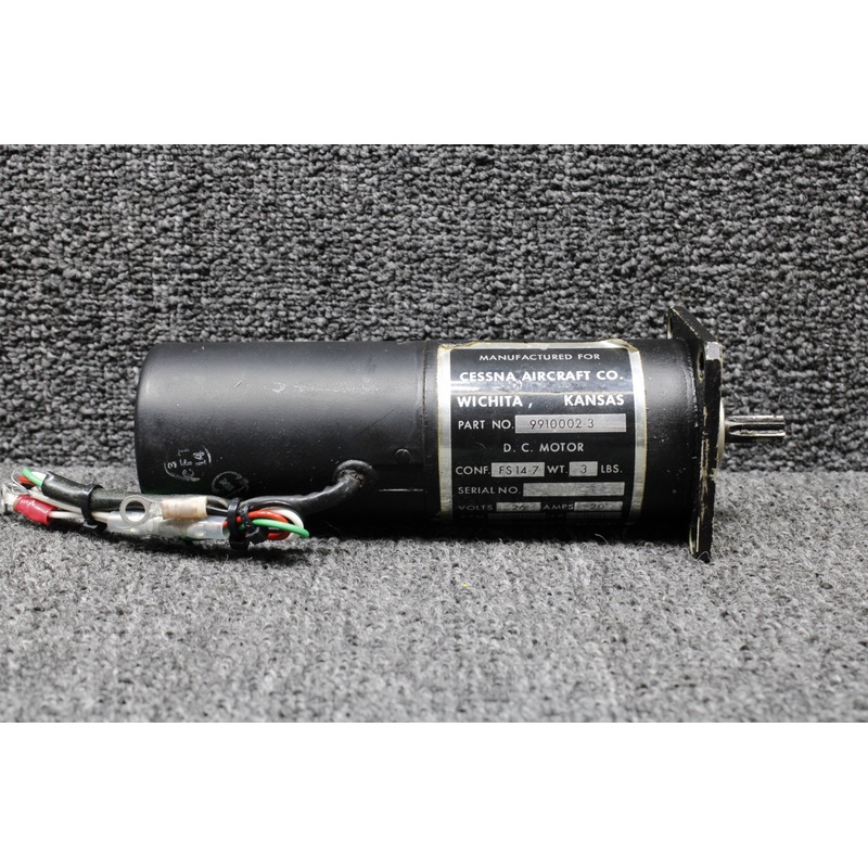 9910002-3 Aero Space DC Landing Gear Motor Assembly (26V, 20A) (6500 RPM)
