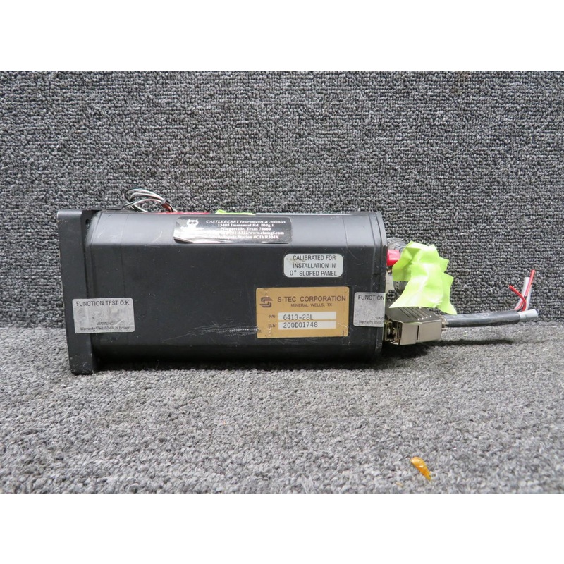 504-0027-901 Castleberry 900-23V Attitude Gyro Indicator w Connector, Lighted