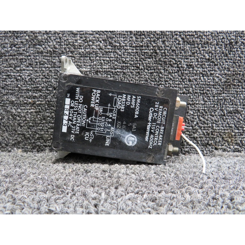 SM600BA5A1 Cutler-Hammer Remote Control Circuit Breaker (28V, 5A)