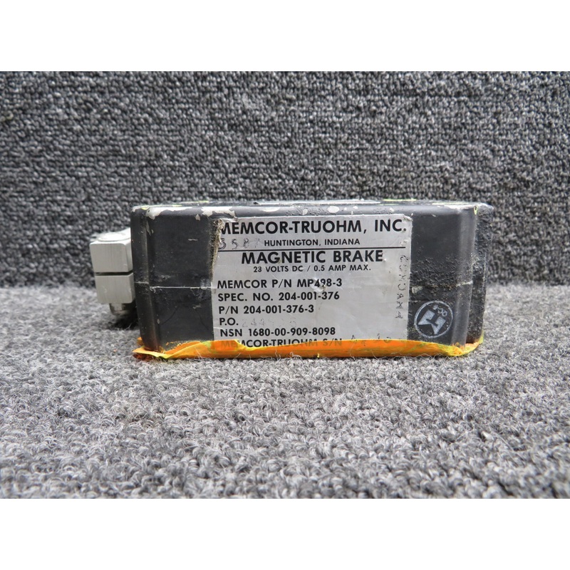 MP498-3 (Alt: 204-001-376-3) Memcor-Truohm Magnetic Brake (28V)