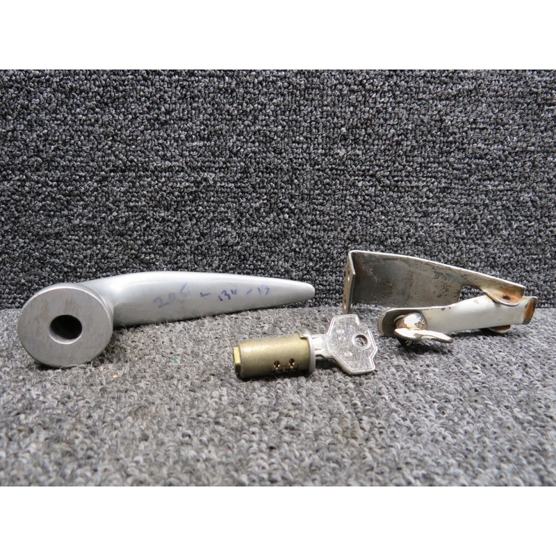 205-1-136-13 SIAI-Marchetti S205 Inside Door Handle Assembly with Lock and Key