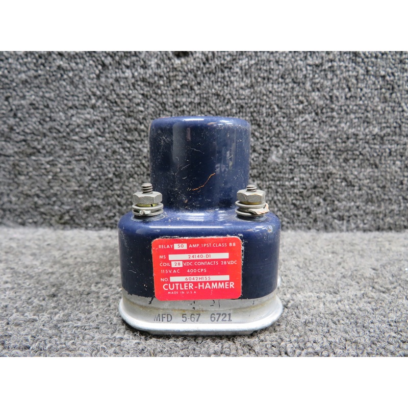 MS24140-D1 (Alt: 6042H155) Cutler-Hammer Relay (Amps: 50, Volts: 28)
