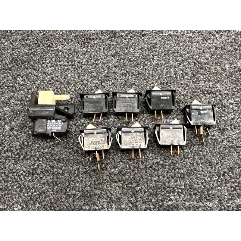 S2160-1, 3E17D8-000-3 Carling Rocker Switch (Set of 8)