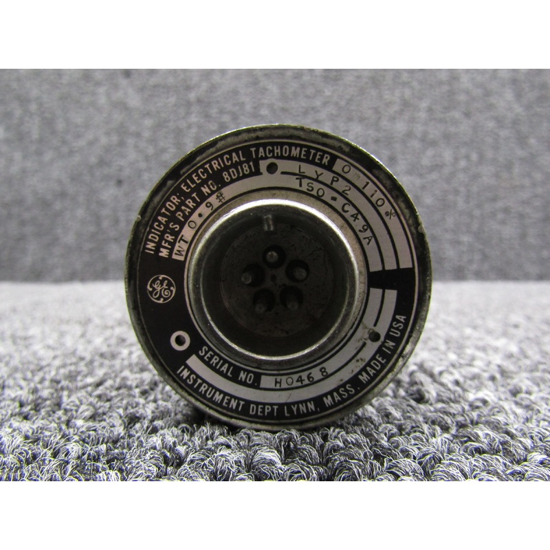 8DJ81LYP2 General Electric Electrical Tachometer Indicator (0-110%)