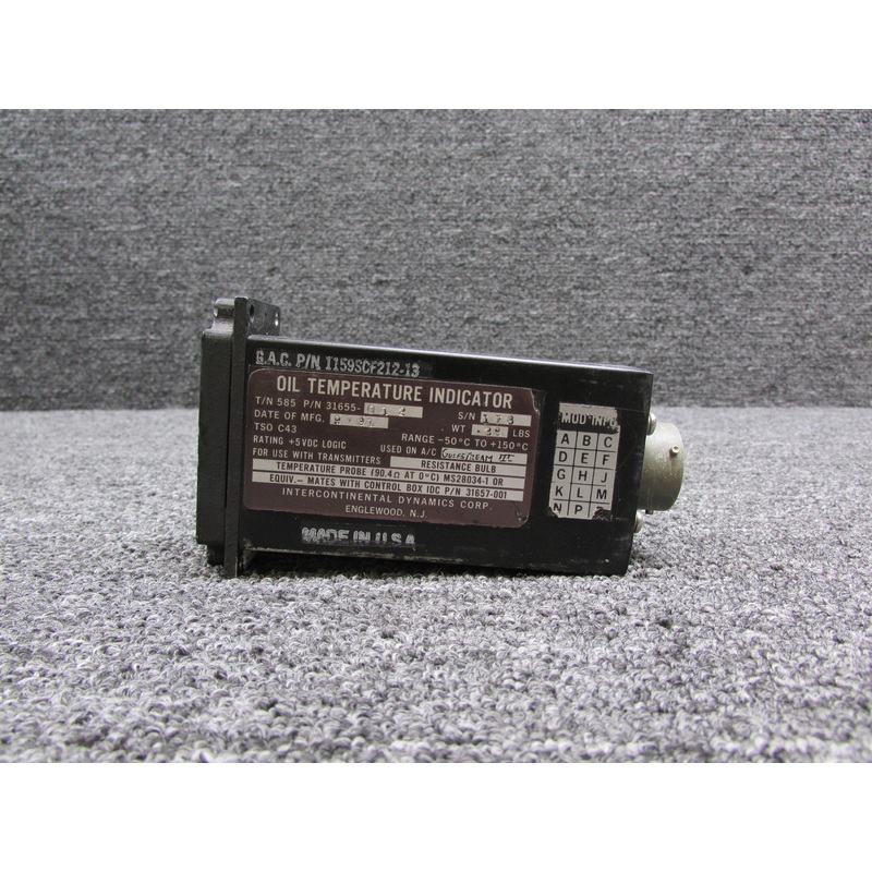 31655-012 Intercontinental Oil Temperature Indicator (Range: -50 to 150 C) (5V)