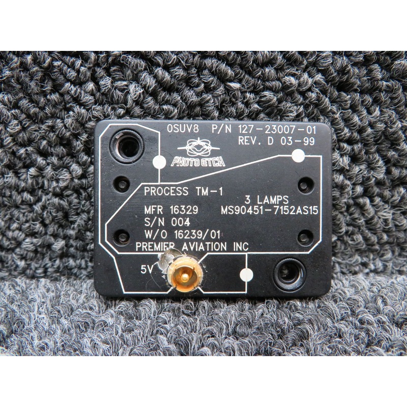 127-23007-01 Rev. D Bell 206B Electroluminescent Panel Assembly