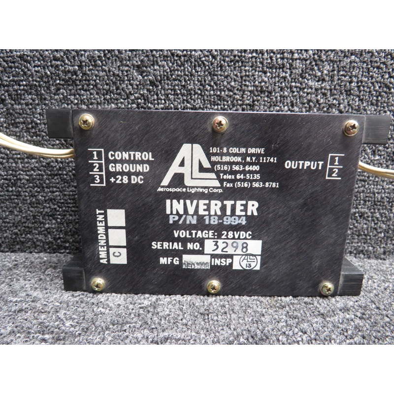 18-994 Aerospace Lighting Inverter with Repaired Tag (28V)