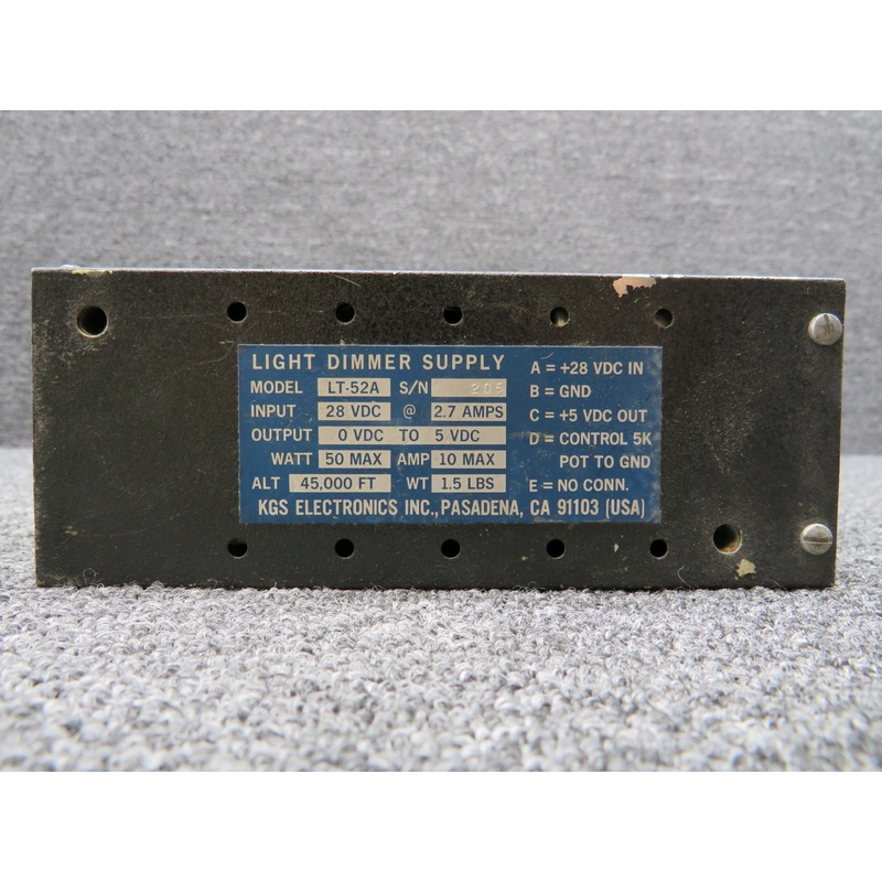 LT-52A KGS Electronics Light Dimmer Supply (Range: 45,000 FT)