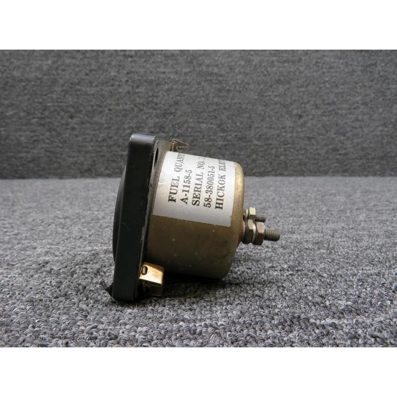 A-1158-5 (Alt: 58-380051-5) Hickok Fuel Quantity Indicator (Minus Light)