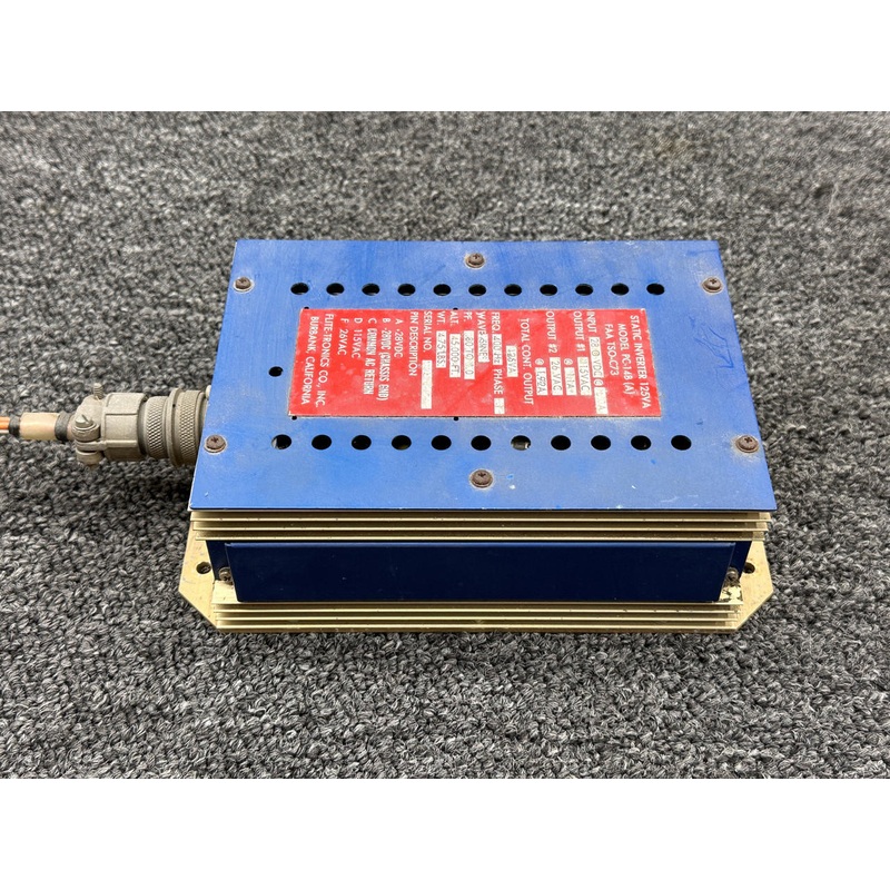 PC-14B Flite-Tronics Static Inverter Assembly (28V, 6A)