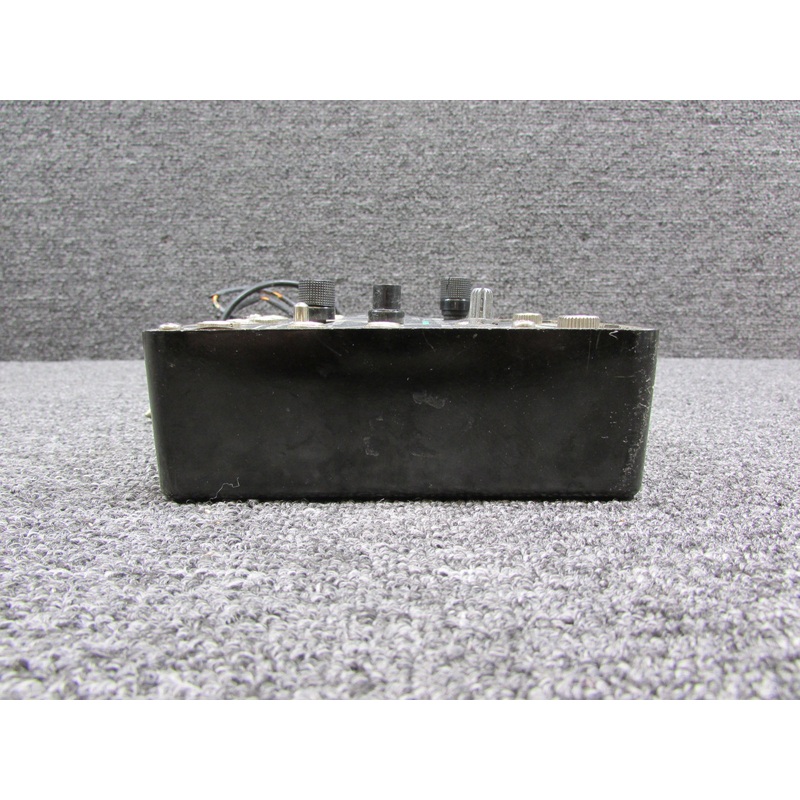 PA400-3BL Pilot Avionics Intercom Panel Assembly (Worn Face and Missing Knob)