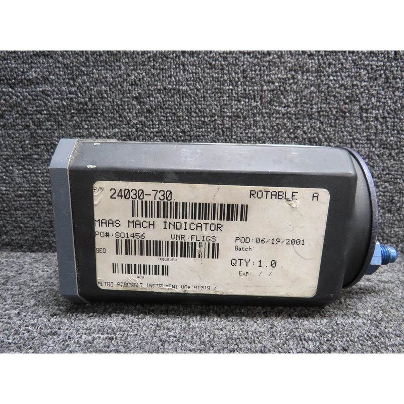 24030-730 Metro Aircraft Instruments MAAS Mach Indicator