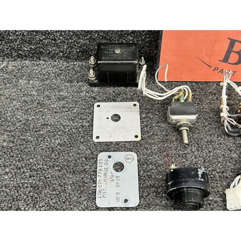 Bell Helicopter 206L-1 Goodie Bag with Relays, Switches, Rheostat Switches