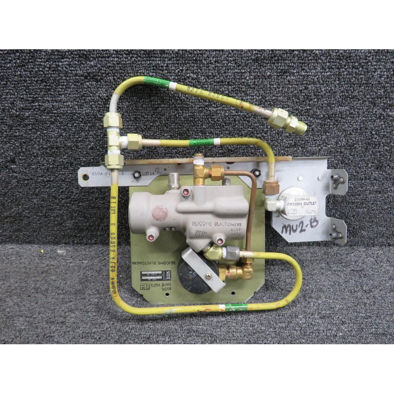 24552 Scott Aviation Oxygen Supply Indicator and Knob Panel