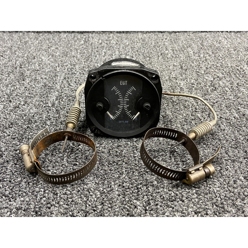 204-21B, 86155 Alcor Dual Exhaust Gas Temperature Gauge with Probes (Core)