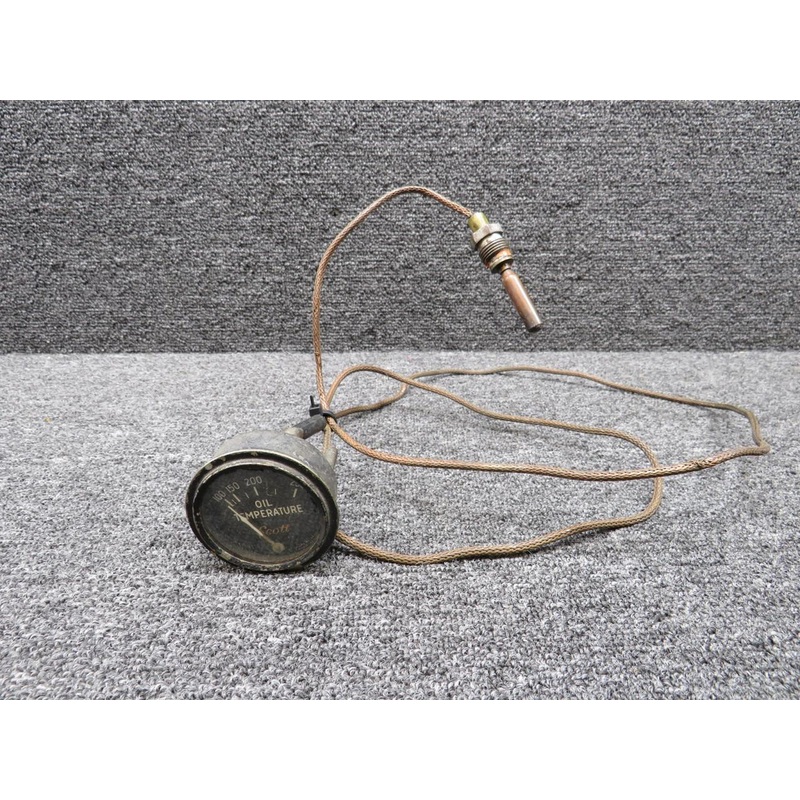 2075-5-84 Scott Aviation Oil Temperature Indicator with Probe